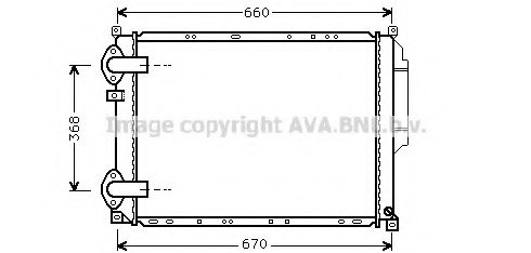 PRASCO RT2216 Radiator, engine cooling